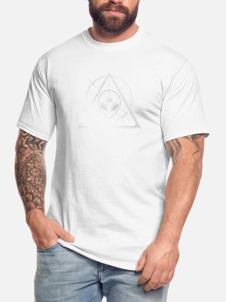 Alien Symbol We See All Cosmic Mystery Tee - Men's Tall T-Shirt