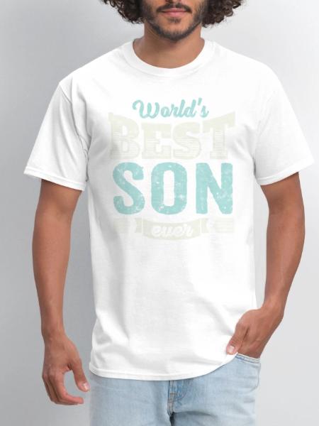 Cool family gift shirt: World's best son ever
