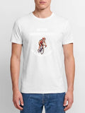 NEVER UNDERESTIMATE AN OLD MAN ON A BIKE - Men's Premium Organic T-Shirt