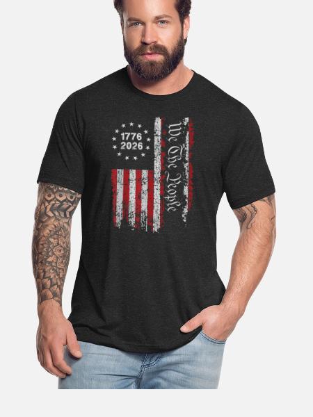 250th Anniversary USA 250 Year America Patriotic - Unisex Tri-Blend T-Shirt