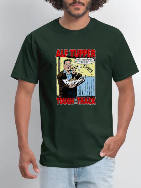Alf Tupper Tough of the Track Comic Fish & Chips - Men's T-Shirt