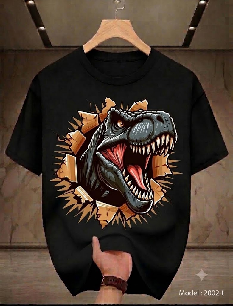 Fierce T-Rex Burst Graphic Tee | T-SHIRT BRAND FAST PRINT