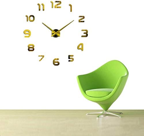 3D big size wall clock mirror sticker DIY wall clocks home decoration wall clock meetting room
