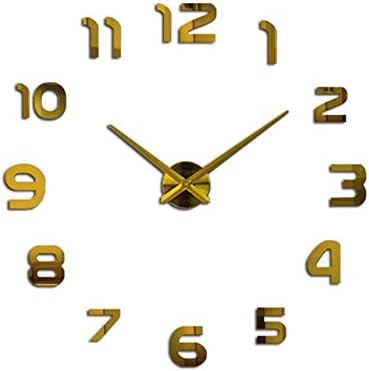 3D big size wall clock mirror sticker DIY wall clocks home decoration wall clock meetting room