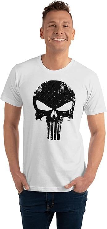 Men's Cotton Punisher Printed T-shirt