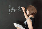 ملصق سبورة لاصق من الفينيل قابل للإزالة لتزيين الحائط (أسود، 60 × 200 سم)