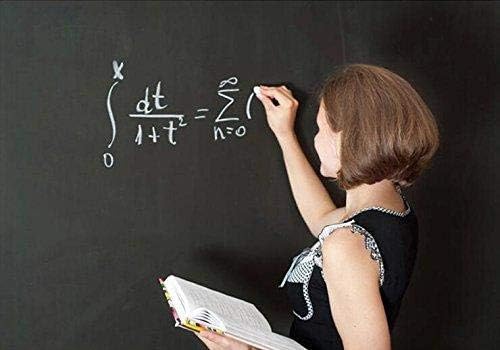 ملصق سبورة لاصق من الفينيل قابل للإزالة لتزيين الحائط (أسود، 60 × 200 سم)