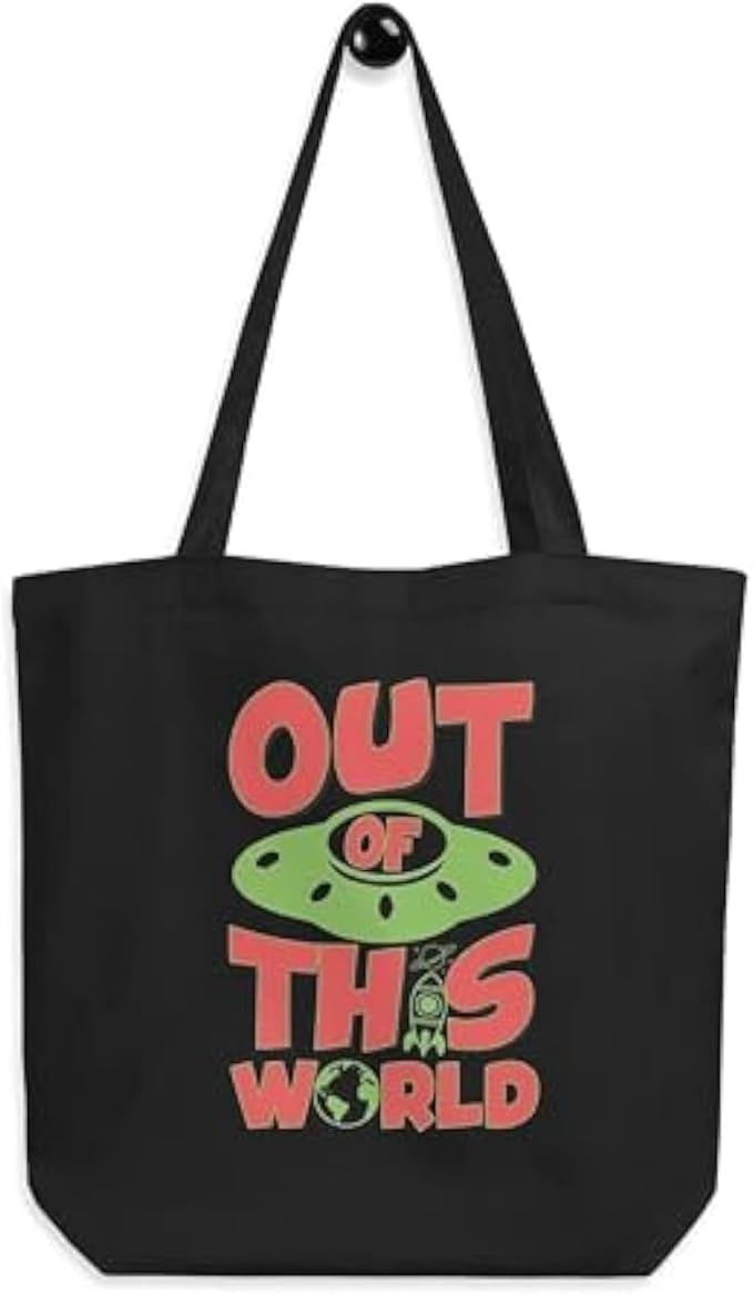 Tote Bag Canvas Shopping - Printed Words (out Of This World)