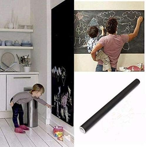 Generic 45x200cm Black Board Sticker Wall Paper Decor Removable Vinyl Chalkboard