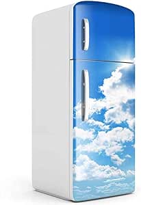 Creative 3D Blue Sky Fridge Sticker Self-adhesive Home Decorative Wall Sticker
