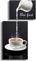 Pinetree Art Kitchen Canvas Coffee Bar Wall Decor Art (ولكن أولًا القهوة)