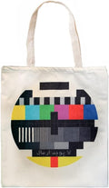 Earth Gallery TV No Signal Tote Bag, Off White