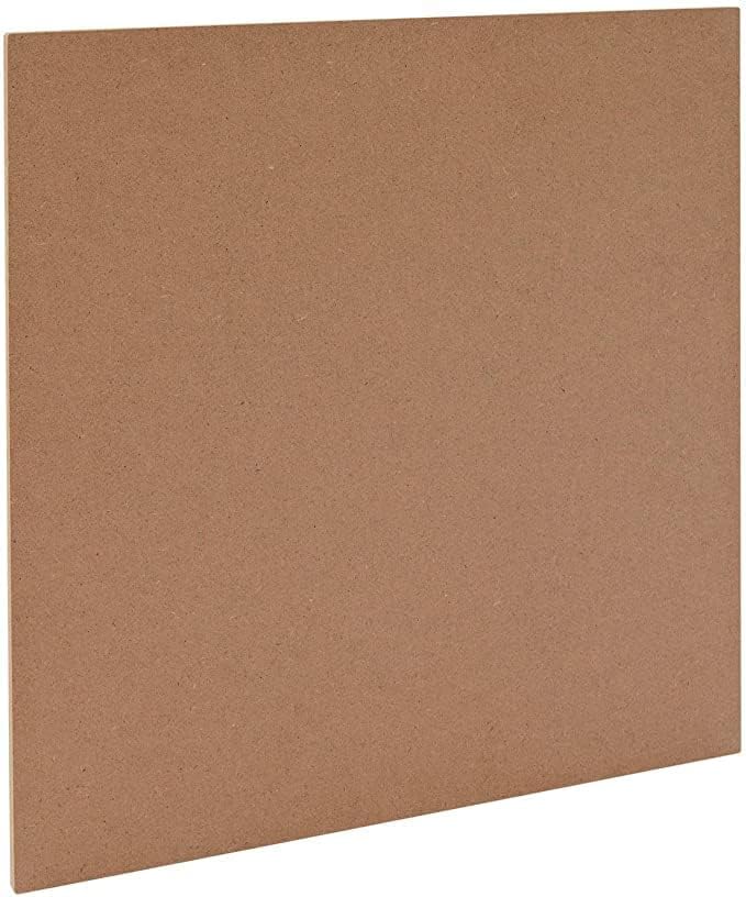 لوح خشبي فارغ، ألواح MDF للحرف اليدوية (4 ملم، عبوة من 10، 40x40 سم)