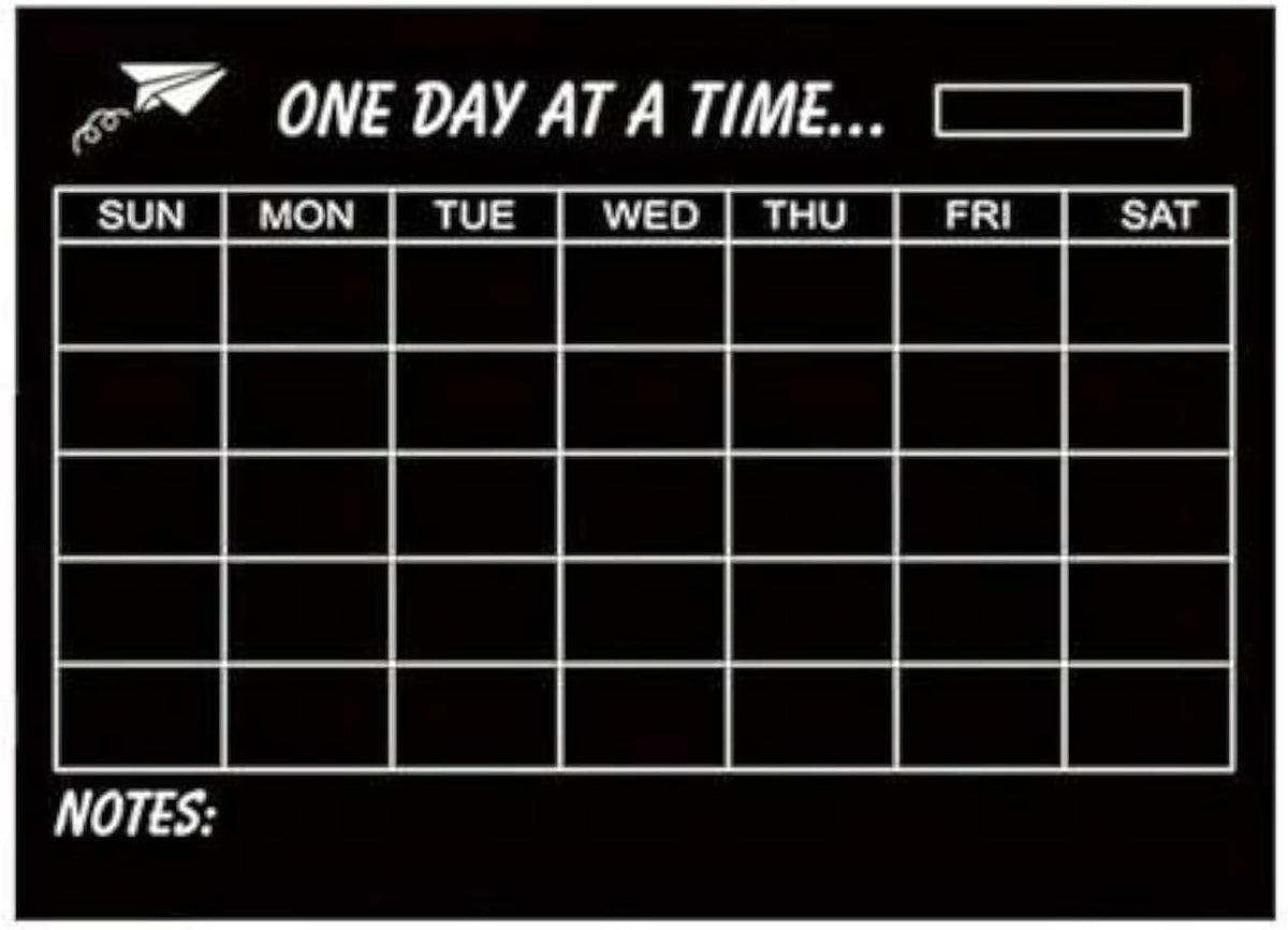One Week Chalkboard Vinyl Wall sticker Removable Blackboard Decal Home Decor