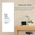 TECHBLAZE White Board Sticker with Marker Pen Reusable Extra Large Size for Wall Self Adhesive Removal use in Home Study Kids, Presentation Preparation in School and Office (White)