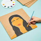 لوح خشبي فارغ، ألواح MDF للحرف اليدوية (4 ملم، عبوة من 10، 40x40 سم)