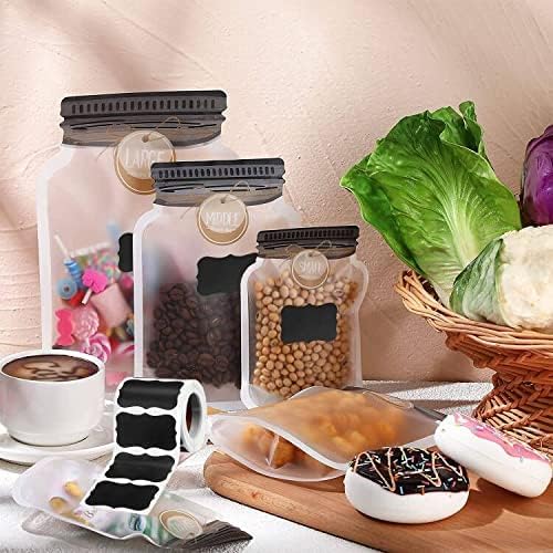 DFANG 120Pcs Chalkboard Labels, Waterproof Chalk Erasable Reusable Blackboard Stickers, Spice, Glass, Cups, Containers 2.0x1.2in