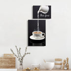 Pinetree Art Kitchen Canvas Coffee Bar Wall Decor Art (ولكن أولًا القهوة)