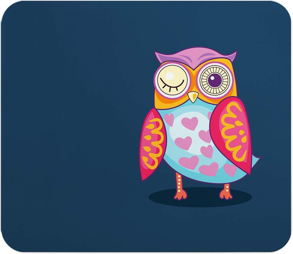 Loud Universe Owl Colorful Eye Mouse Pad