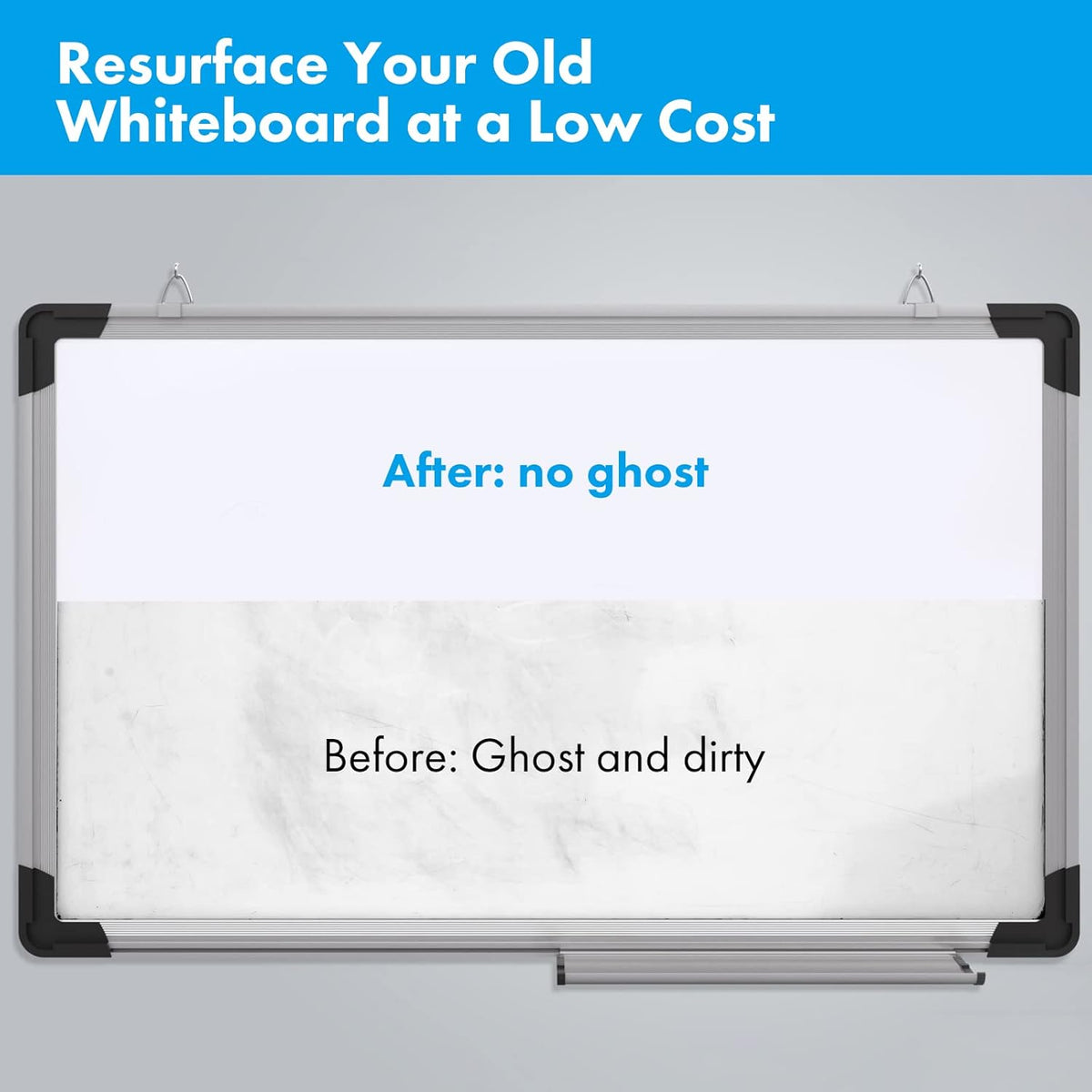 HAMIGAR White Board Sticker for Wall 24" x 79" Dry Erase Adhesive Paper