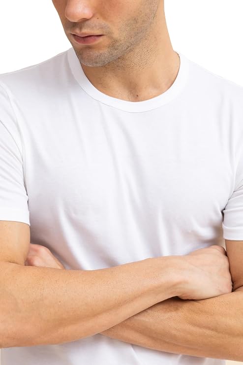 PHOENIX White Round Neck T - Shirt For Men, XL
