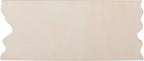 Suwimut 50 Pack Unfinished Wood Sign, Rustic Wooden Rectangles Wood Boards for Signs, Plaques, Wood Pieces Ornaments with Jagged Edge for DIY Craft Supplies, Home Decorations (7 x 3 x 0.1 Inch)