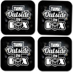 Happu – Set of 4 MDF Wooden Printed Coasters, Design Enjoy Summer Holiday, Coaster for Home, Office, Side & Dining Table, Square Coasters for Tea/Coffee, 3.5 x 3.5 Inch, Home Decor Product, HP-0752