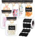 DFANG 120Pcs Chalkboard Labels, Waterproof Chalk Erasable Reusable Blackboard Stickers, Spice, Glass, Cups, Containers 2.0x1.2in