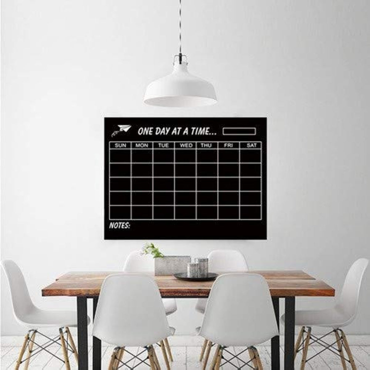 One Week Chalkboard Vinyl Wall sticker Removable Blackboard Decal Home Decor