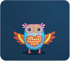 Loud Universe Owl Colorful Rectangular Thick Flexible Mouse Pad