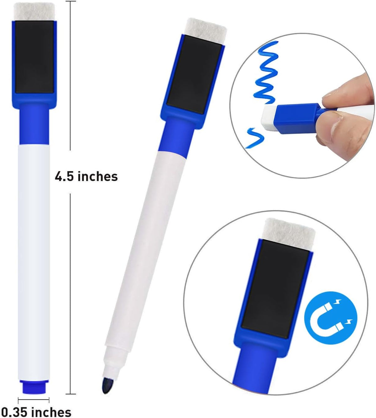 SweeHome White Board Paper,Self-Adhesive Dry Erase Board Sheet Sticker Removable Wall Decals for Kids, Office, School & Home with 1PCS Marker Pen