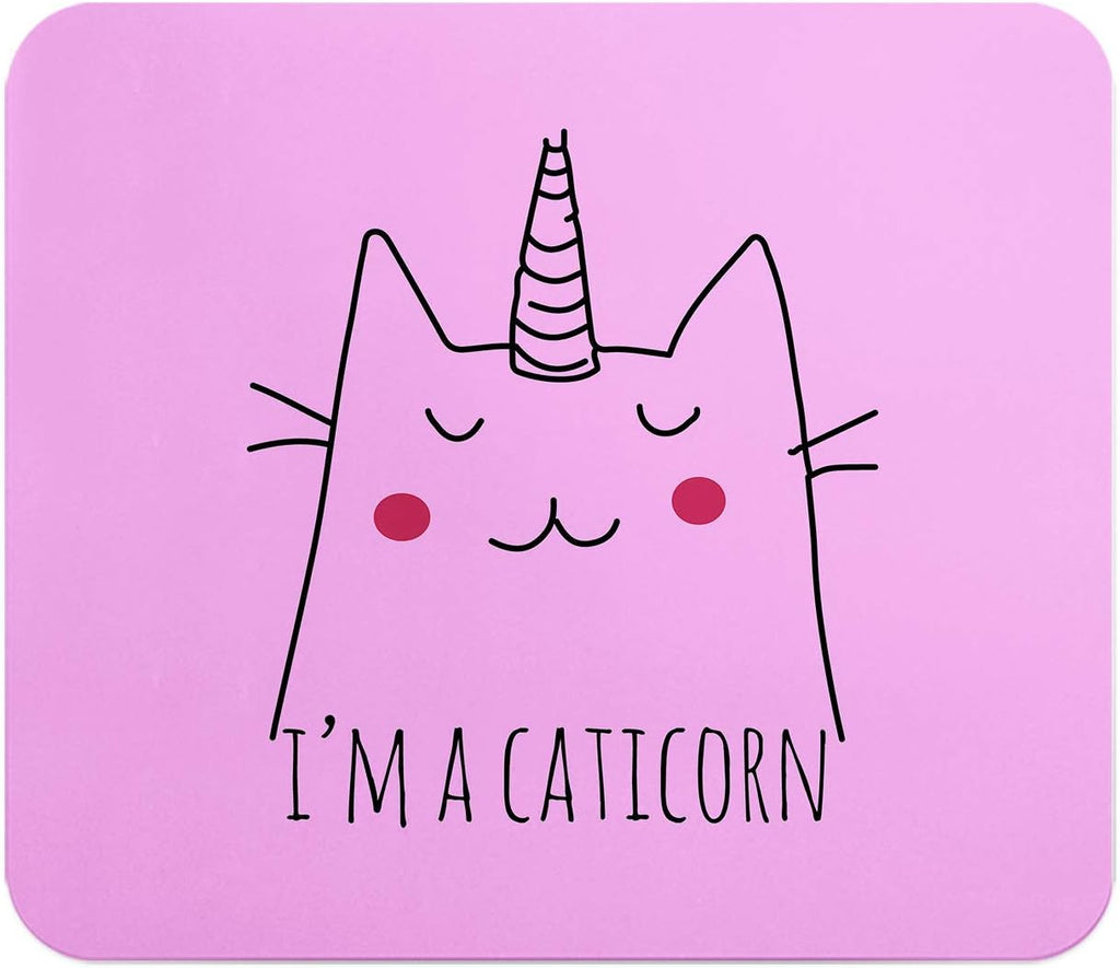 Loud Universe Caticorn Unicorn Cute Cat Meme Rectangular Thick Flexible Mouse Pad