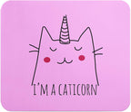 Loud Universe Caticorn Unicorn Cute Cat Meme Rectangular Thick Flexible Mouse Pad