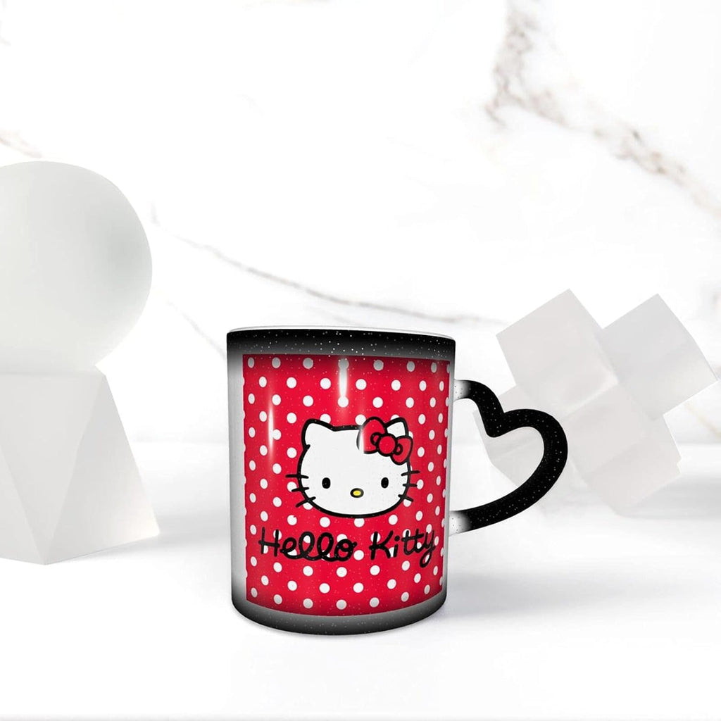 Tinwyde Anime Kitty Cat Mug Coffee Travel Mugs Novelty Heat Color Changing Mug Magic Galaxy Starry Ceramic Tea Cups Gift