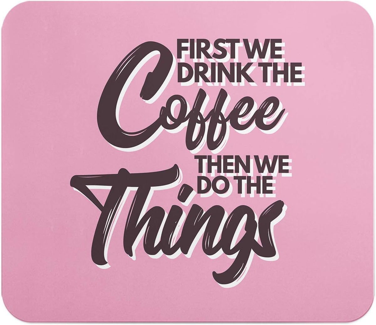 Loud Universe Coffee Drink Coffee Quote Addict Coffee Rectangular Thick Flexible Mouse Pad