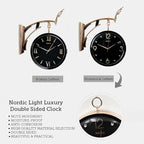 Sapphire Wood Wall Clock - Modern (Black), 2724737357128