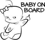 Other BABY ON BOARD Funny Vinyl Car Sticker Warning Sign Decal Car Styling