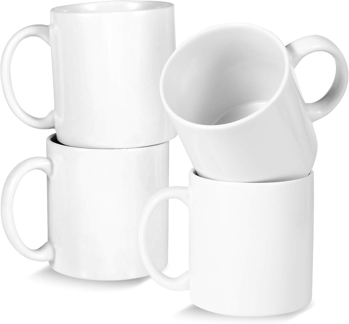 Bycnzb 22oz white Super Large Ceramic Coffee Mugs Large Handles Set of 1