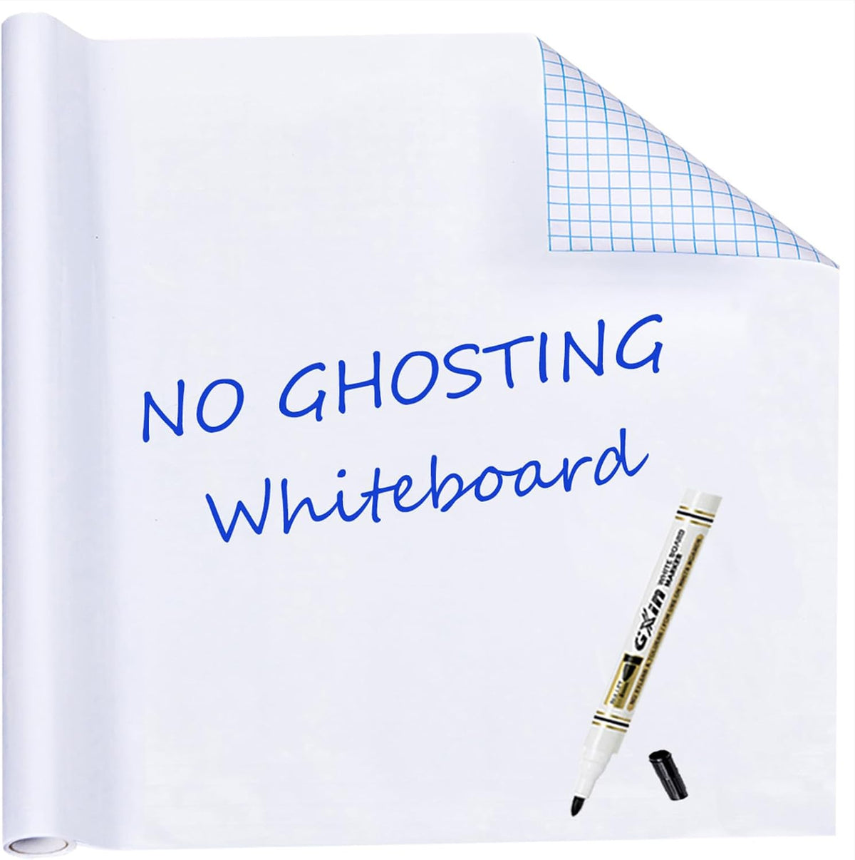 HAMIGAR White Board Sticker for Wall 24" x 79" Dry Erase Adhesive Paper