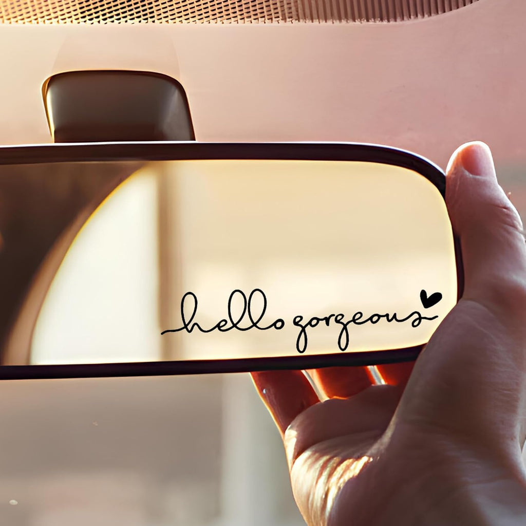 MiaRita 3X You are Enough Rearview Mirror Decal, Vanity Mirror Stickers, Rear View Mirror Sticker, Car Mirror Decal, Car Decal for Women, Window Vinyl Decal, Positive Affirmation Decals