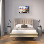 inspiration Canvas Wall Art for Living Room family Bedroom room Wall decor modern office Wall painting bathroom Decoration Blue sea ship scenery canvas pictures Artwork for home walls decorations