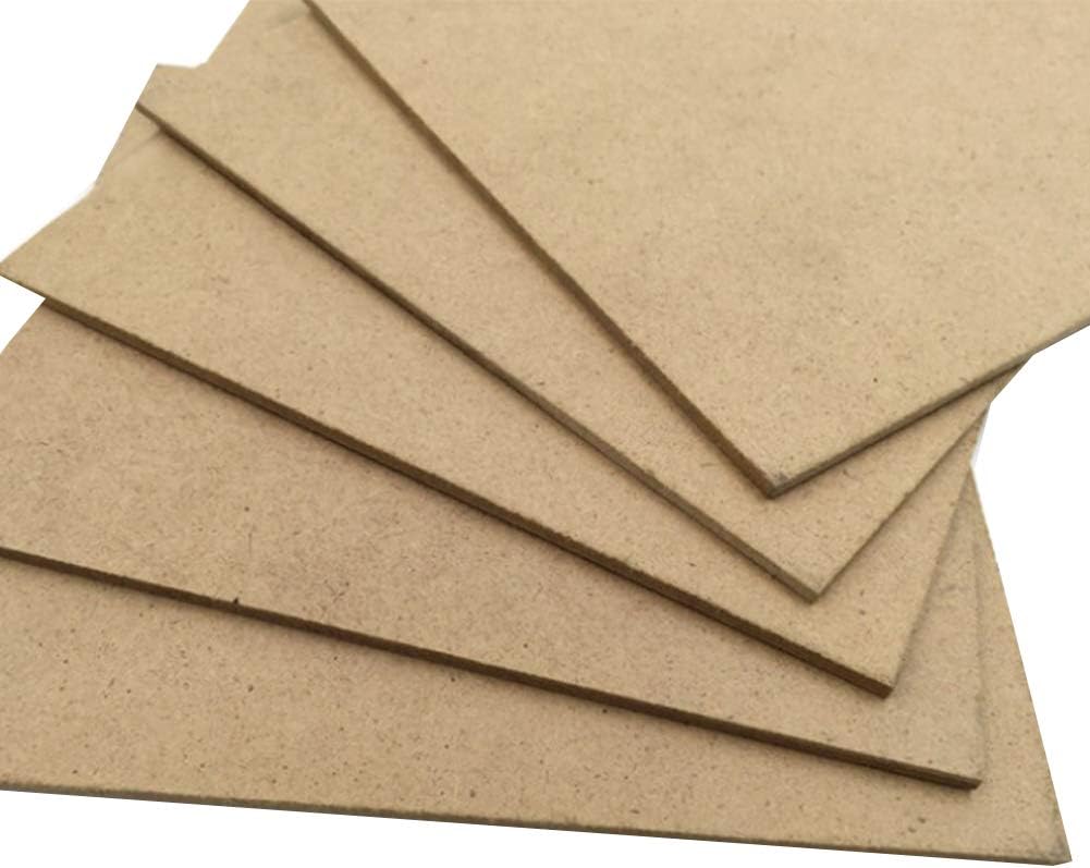 MDF Wood Board 3mm 1/8th inch MDF (Medium Density Fibreboard) Hardwood Board (14 x 14in 6 Sheets)