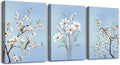 The simple life Canvas Wall Art for Living Room Bedroom Decoration Wall Painting,Watercolor trees and birds Bathroom Wall Decor Home Decoration Kitchen flowers Posters Artwork?16x12 inch/ 3 Piece Set