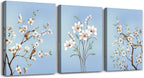 The simple life Canvas Wall Art for Living Room Bedroom Decoration Wall Painting,Watercolor trees and birds Bathroom Wall Decor Home Decoration Kitchen flowers Posters Artwork?16x12 inch/ 3 Piece Set