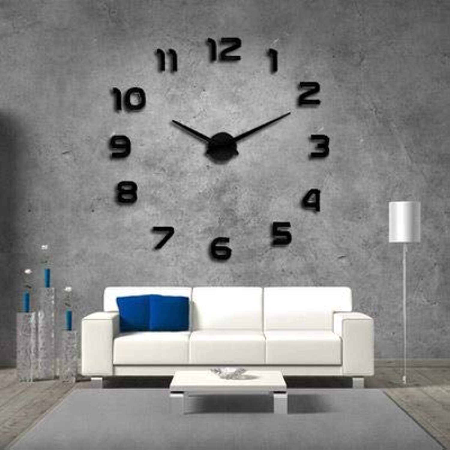 Wall Clocks Horloge 3d Diy Acrylic Mirror Stickers Home Decoration Living Room Quartz Needle