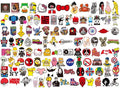 100 pcs Mixed Stickers for Luggage Laptop Decal Toys Bike Car Motorcycle Phone Snowboard Funny Doodle Cool DIY Sticker