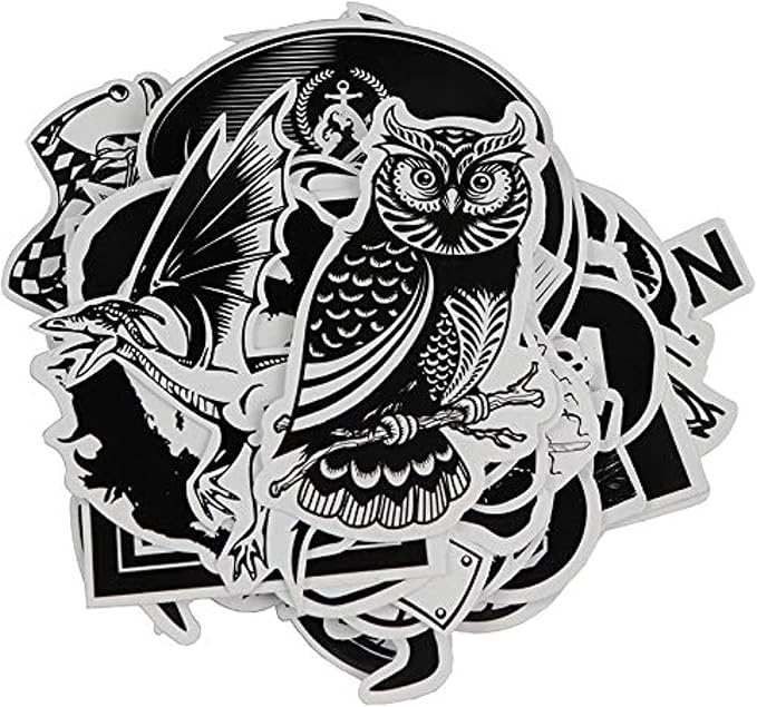 Car Stickers - 60pcs Laptop, Motorcycle, Bicycle, Luggage Decals, Graffiti Patches, Skateboard Stickers - No-Duplicate Pack