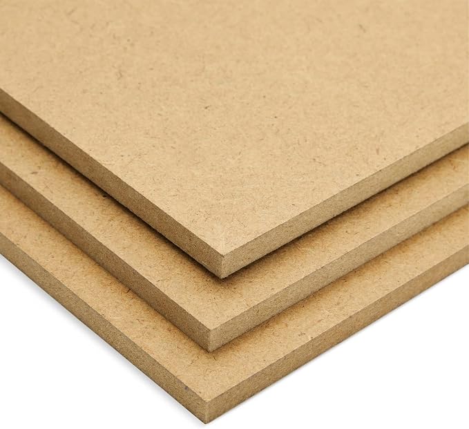 لوح MDF من Bright Creations، ألواح خَبّو للُّجَيْن للصناعات الحرفية (5 × 15 بوصة، 6 عبوات)