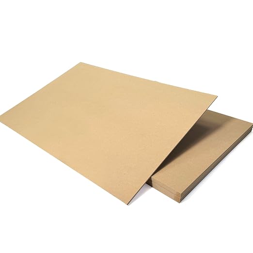 Craft Closet 10 Boards of 12”x 19”, 3mm 1/8th inch MDF (Medium Density Fibreboard), Glowforge Ready, Unfinished | for Laser Engraving, CNC, Wood Burning, Router, Scroll Saw.