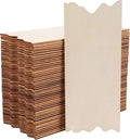 Suwimut 50 Pack Unfinished Wood Sign, Rustic Wooden Rectangles Wood Boards for Signs, Plaques, Wood Pieces Ornaments with Jagged Edge for DIY Craft Supplies, Home Decorations (7 x 3 x 0.1 Inch)